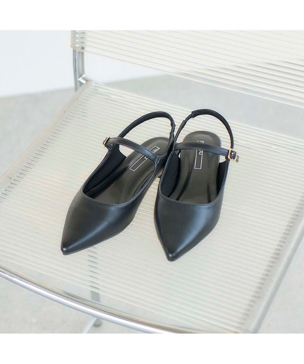 MODE ET JACOMO <noyau>ポインテッドトゥバックベルトパンプス 