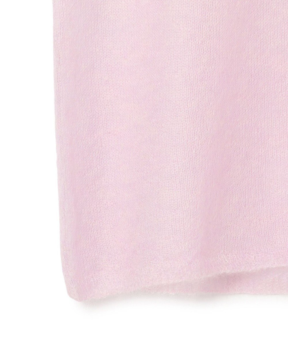 ICB L 【洗える】 シルキーシアーモヘヤ ニットプルオーバー 