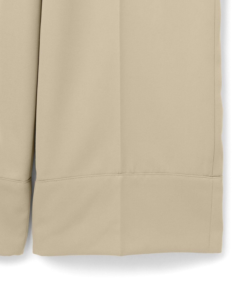 ICB L 【CLASSY.1月号掲載・2WAY・洗える】 クリアサテン ワイドストレートパンツ 