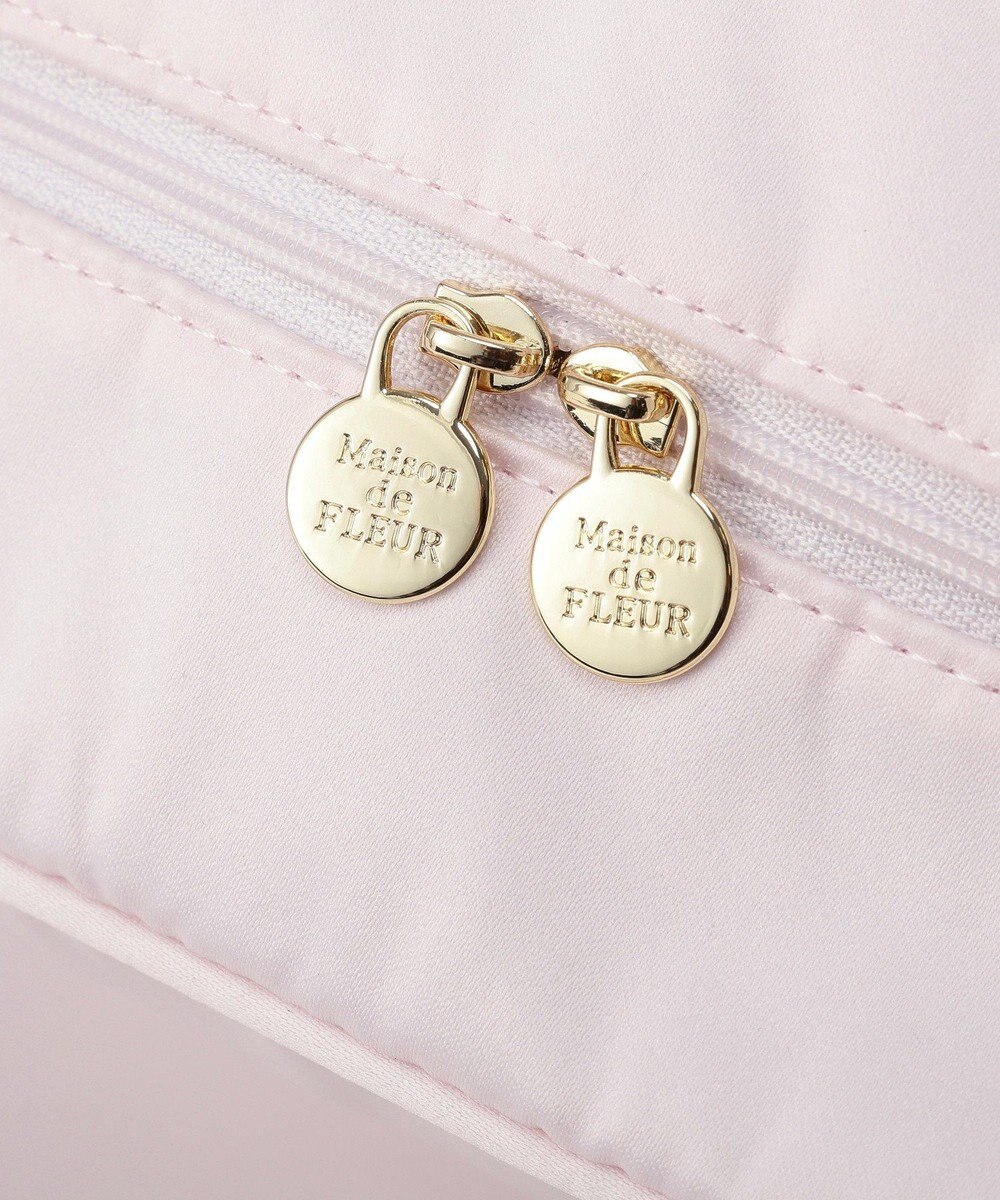 Maison de FLEUR 【保冷機能付き】サテンサイドリボン保冷バッグ 