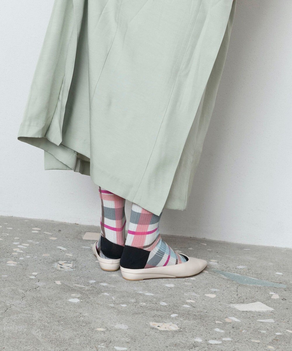 TRICOTE CHECK LINK SOCKS／チェックリンクソックス 