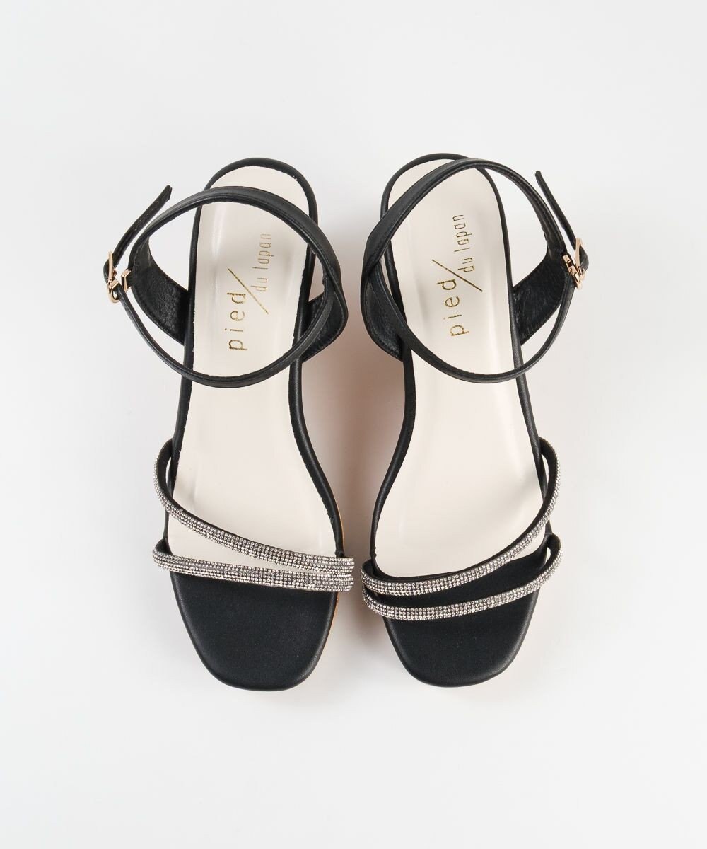 BONTRE 【pied du lapan/ピエドラパン】ビジューベルトウエッジサンダル/50756ZI 