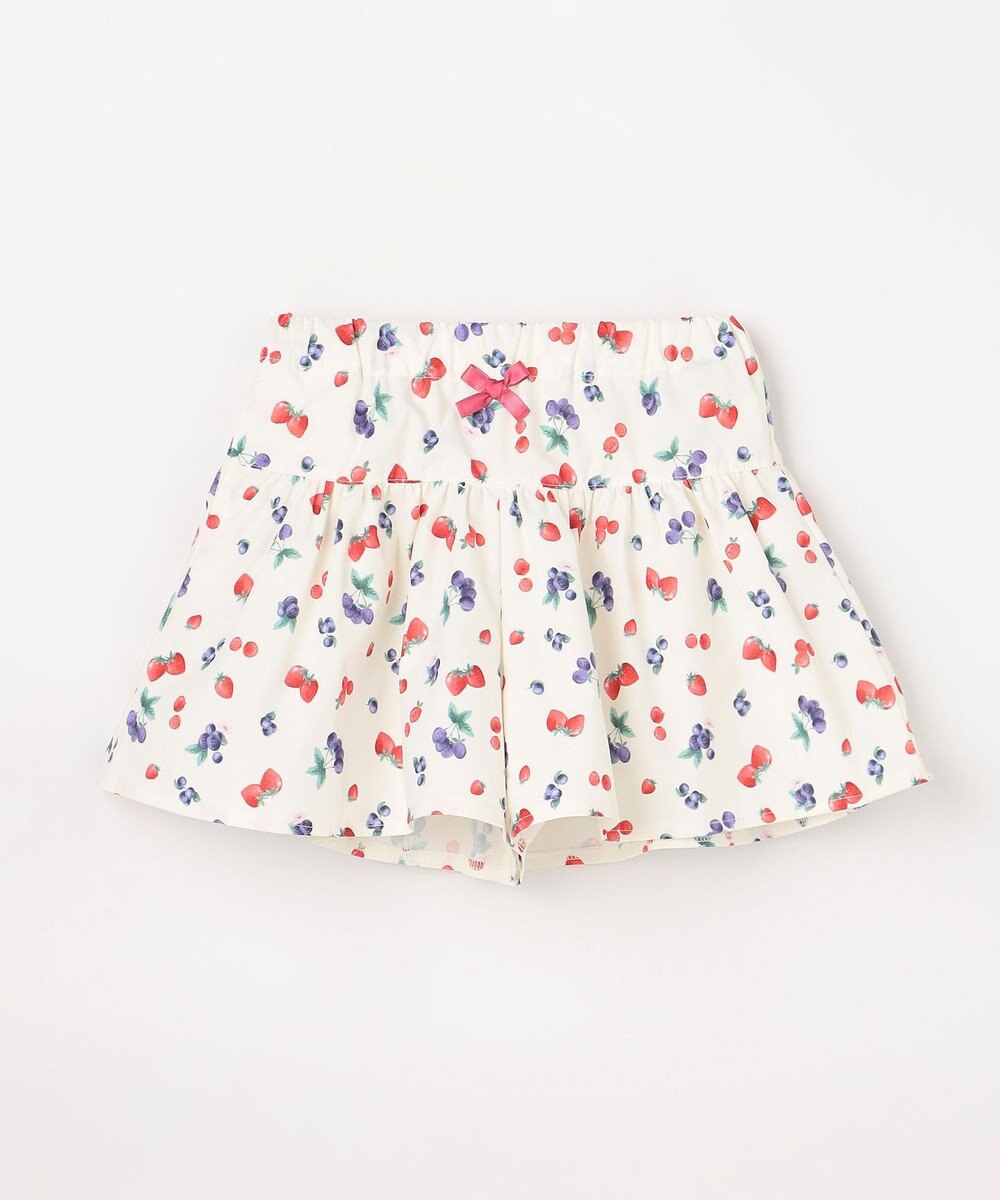 ANY KIDS 【洗濯機可能】総柄フルーツ キュロット 