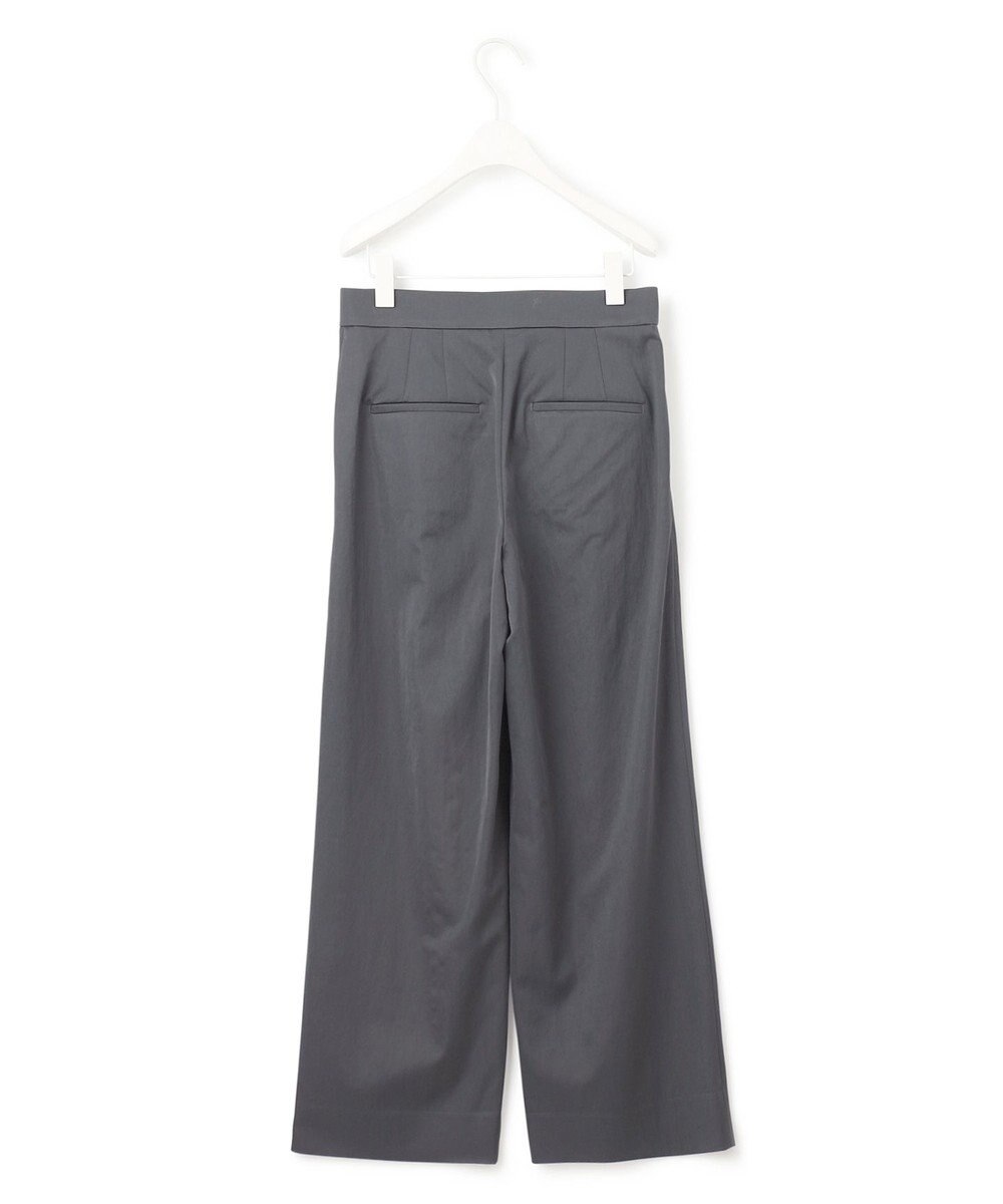 ICB 【接触冷感・UVケア・洗える】 ヴィスコースナイロンサテン ワイドパンツ 