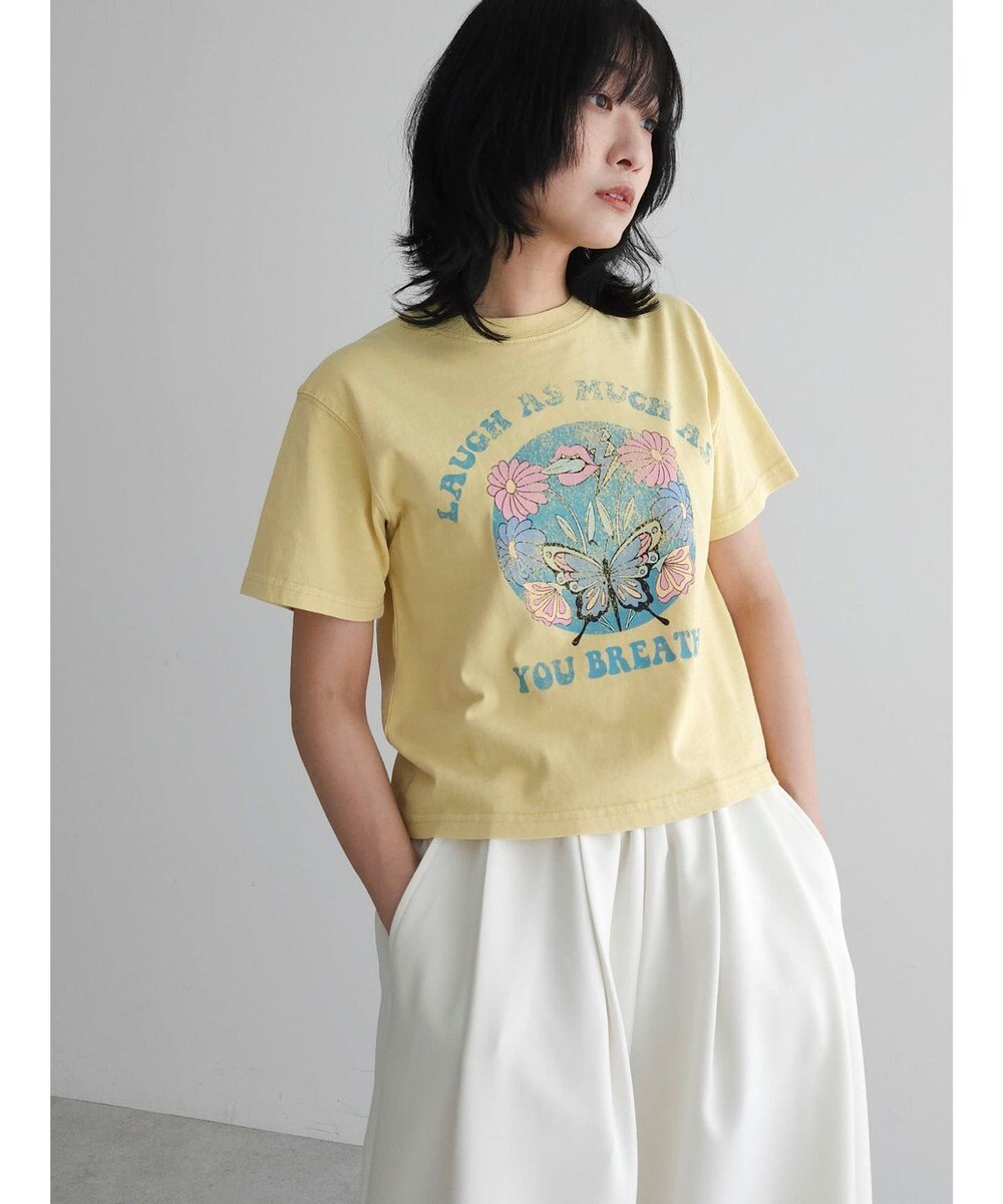 Green Parks ・Ｄｏｕｂｌｅ　Ｆｌａｇｓウ゛ィンテージライクプリントＴ 