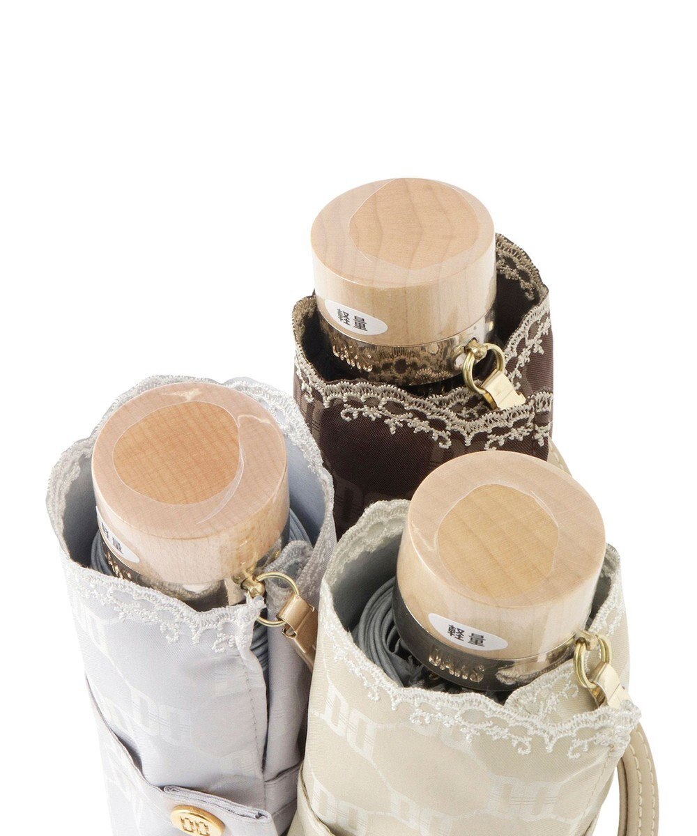 MOONBAT DAKS(ダックス) 晴雨兼用日傘 折りたたみ傘 DDロゴジャカード×刺繍 