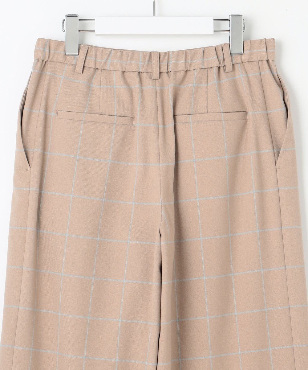 自由区 【洗える】ウィンドウペーンチェックワイド パンツ 