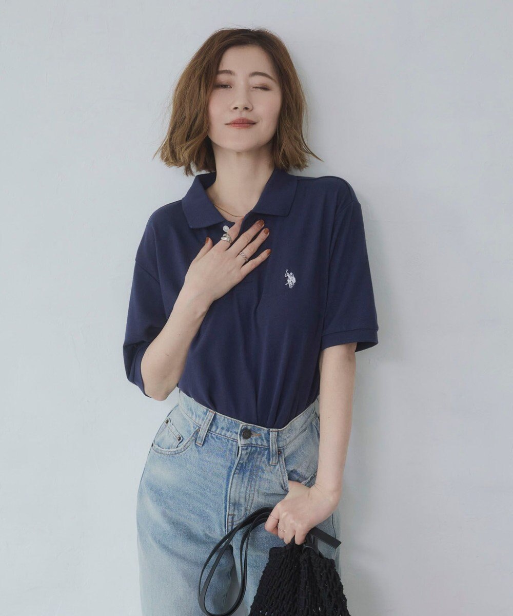 WEGO 【ユニセックス着用ITEM/SMLサイズ展開】U.S. POLO ASSN.別注ポロシャツ 