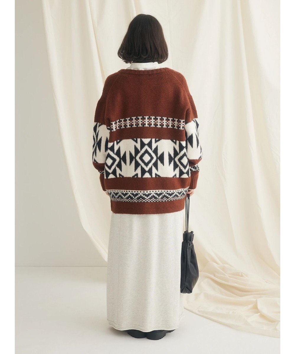 CRAFT STANDARD BOUTIQUE オルテガ柄ニットＺＩＰブルゾン 