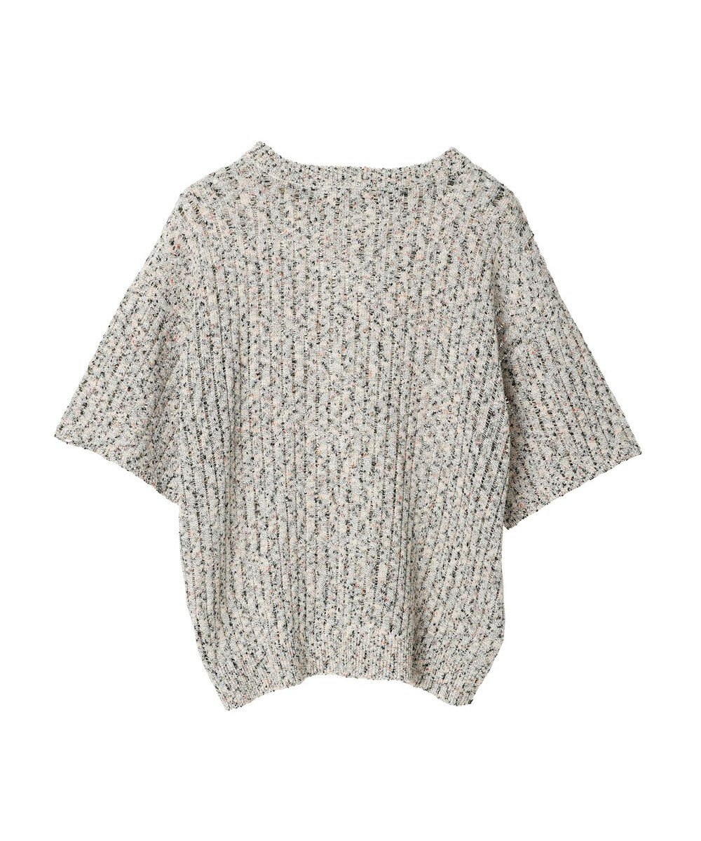 AMERICAN HOLIC カラーネップ透かし編みニットプルオーバー 