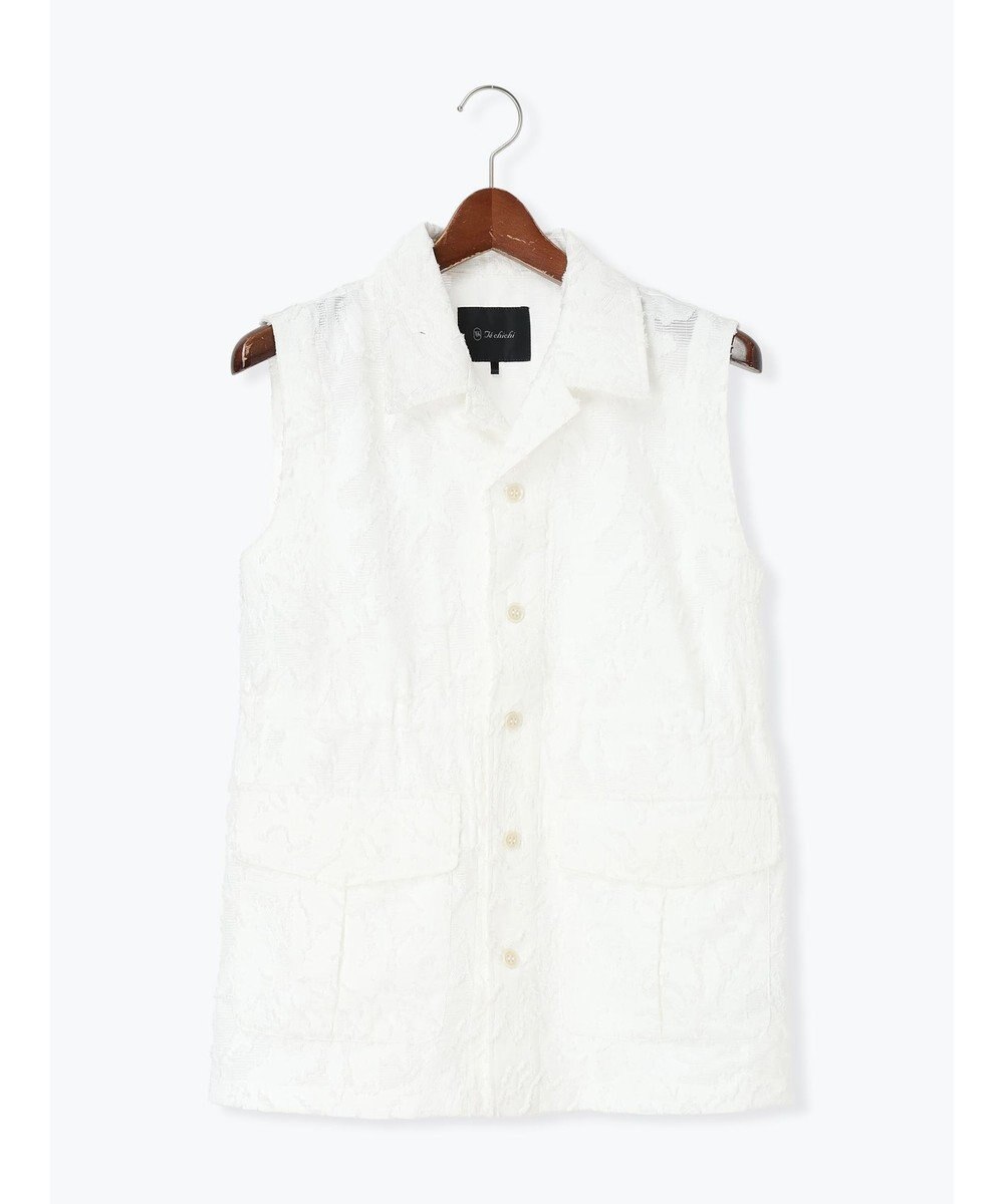 Te chichi カットジャガードジレ 