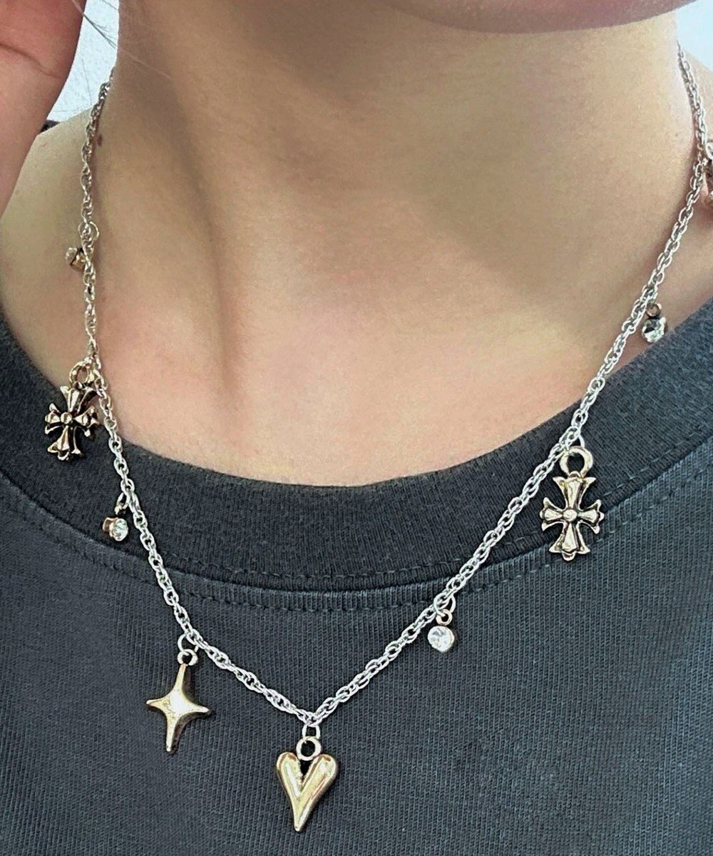 WEGO LMIXモチーフストーンネックレス 