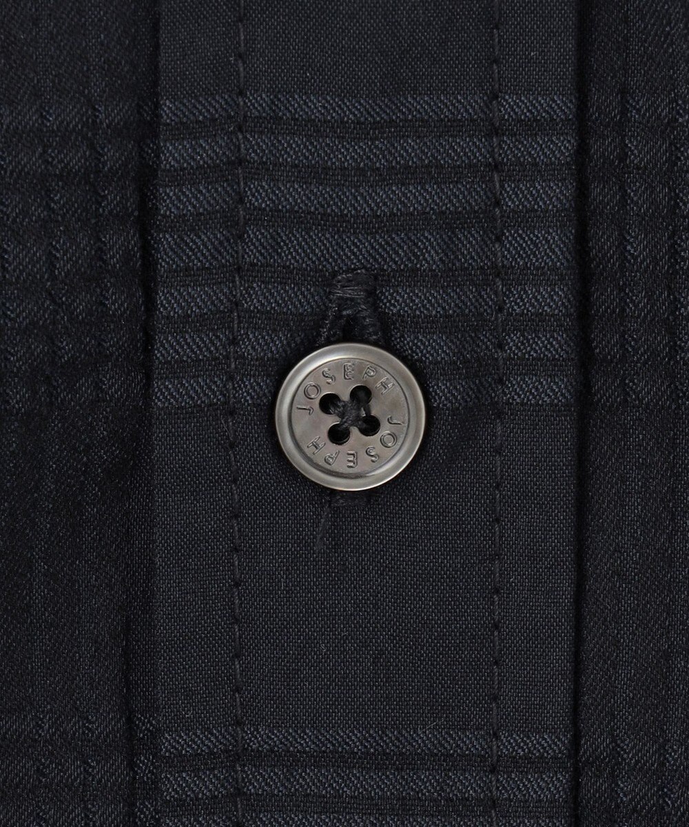 JOSEPH HOMME ドビーチェックストレッチ　ウイングカラーシャツ 