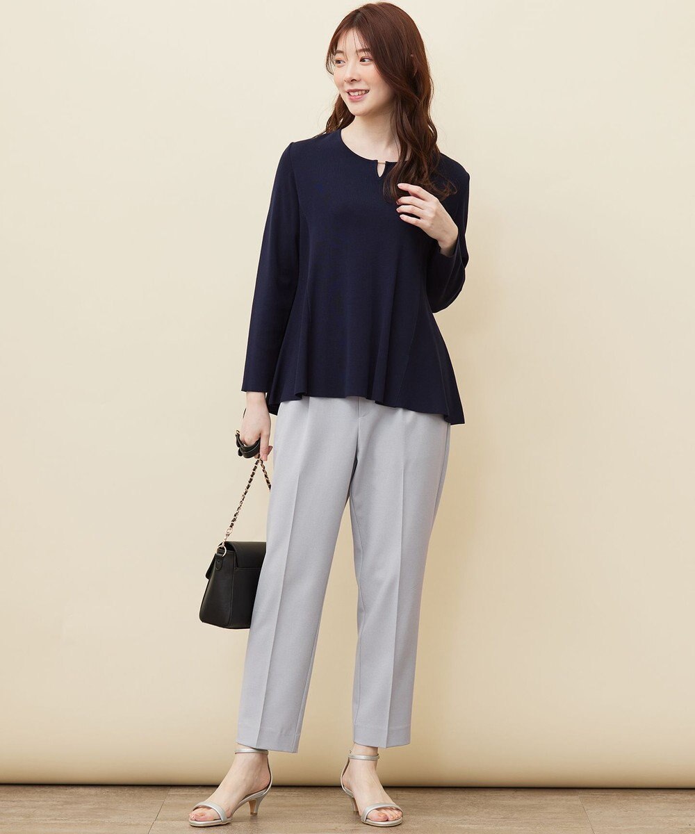 ANY SIS 【WEB・一部店舗限定】ペプラム ニット 