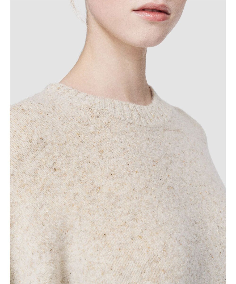 JOSEPH 【洗える】アルパカツイード　ラウンドネックニット 