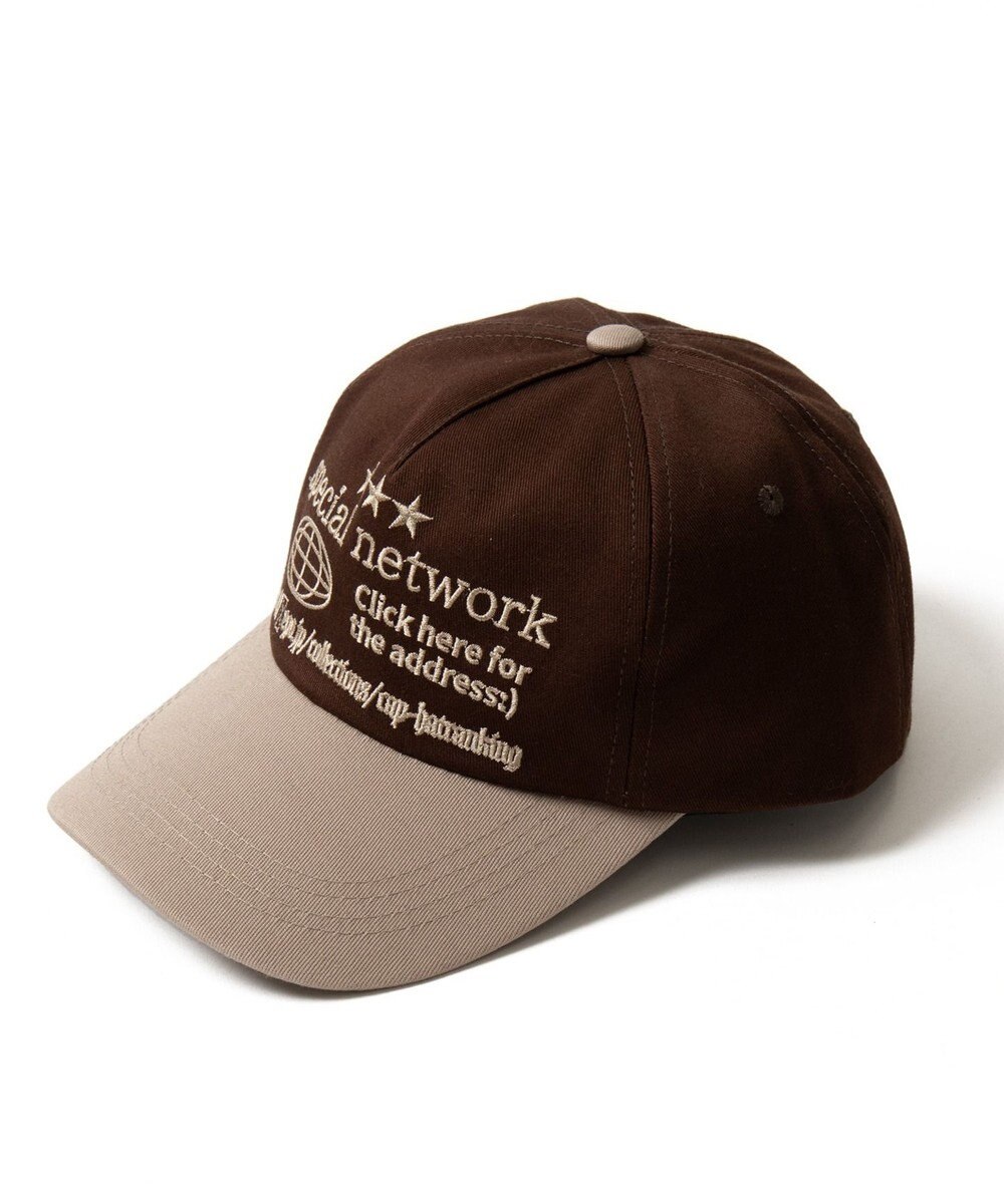 WEGO ロゴ刺繍バイカラーキャップ 