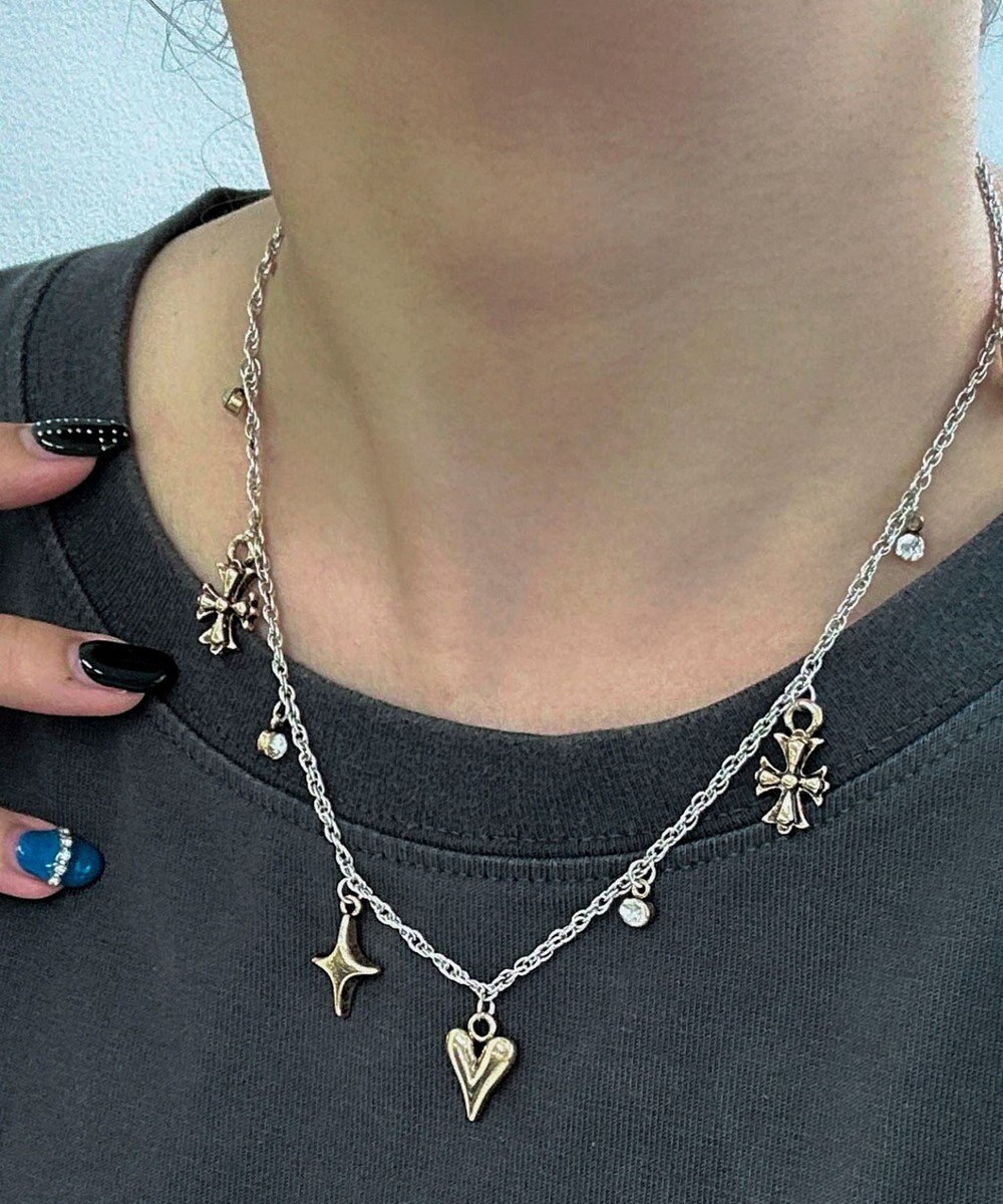 WEGO LMIXモチーフストーンネックレス 