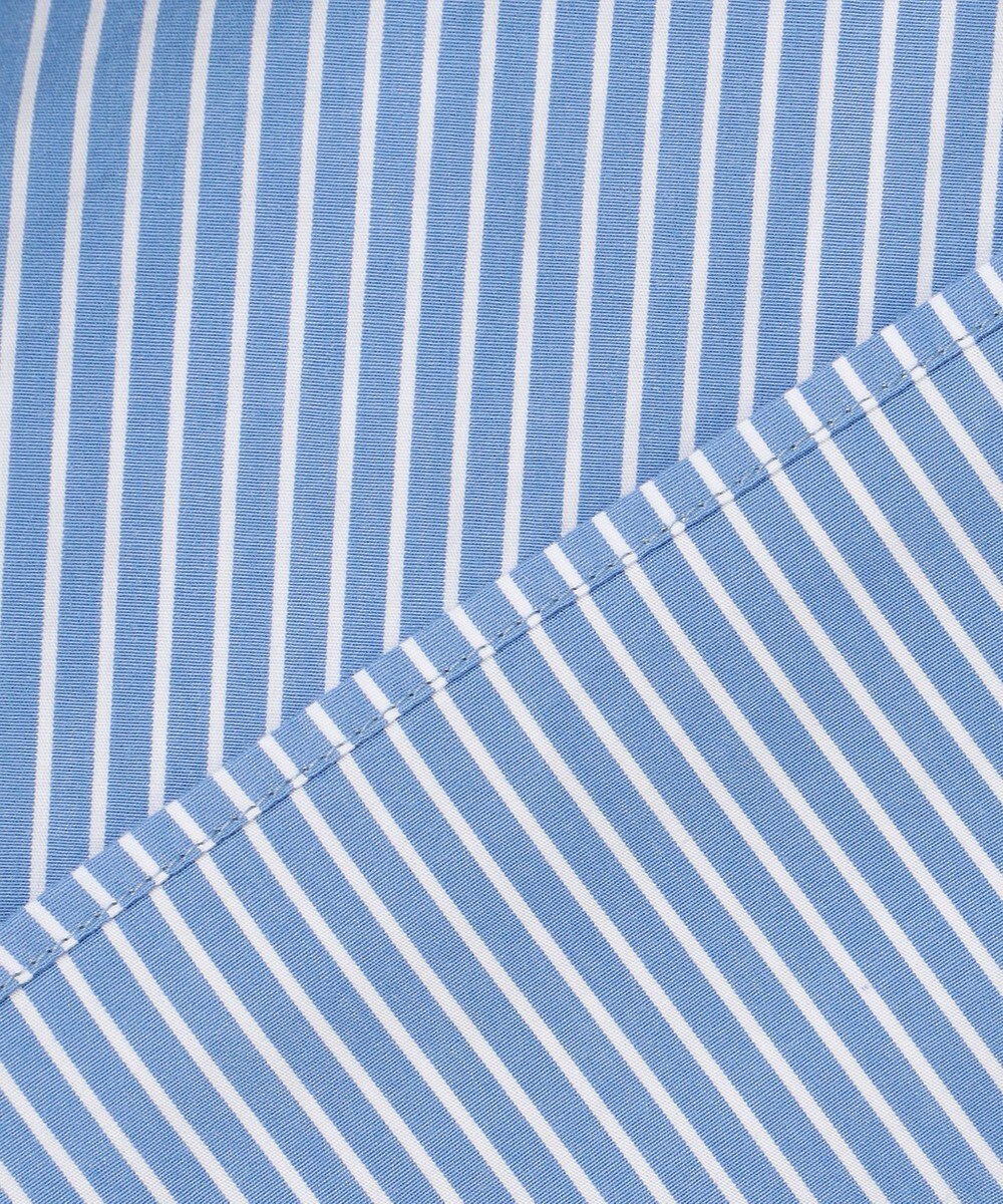 J.PRESS MEN パッチフラップ マルチストライプ バンドカラーシャツ 