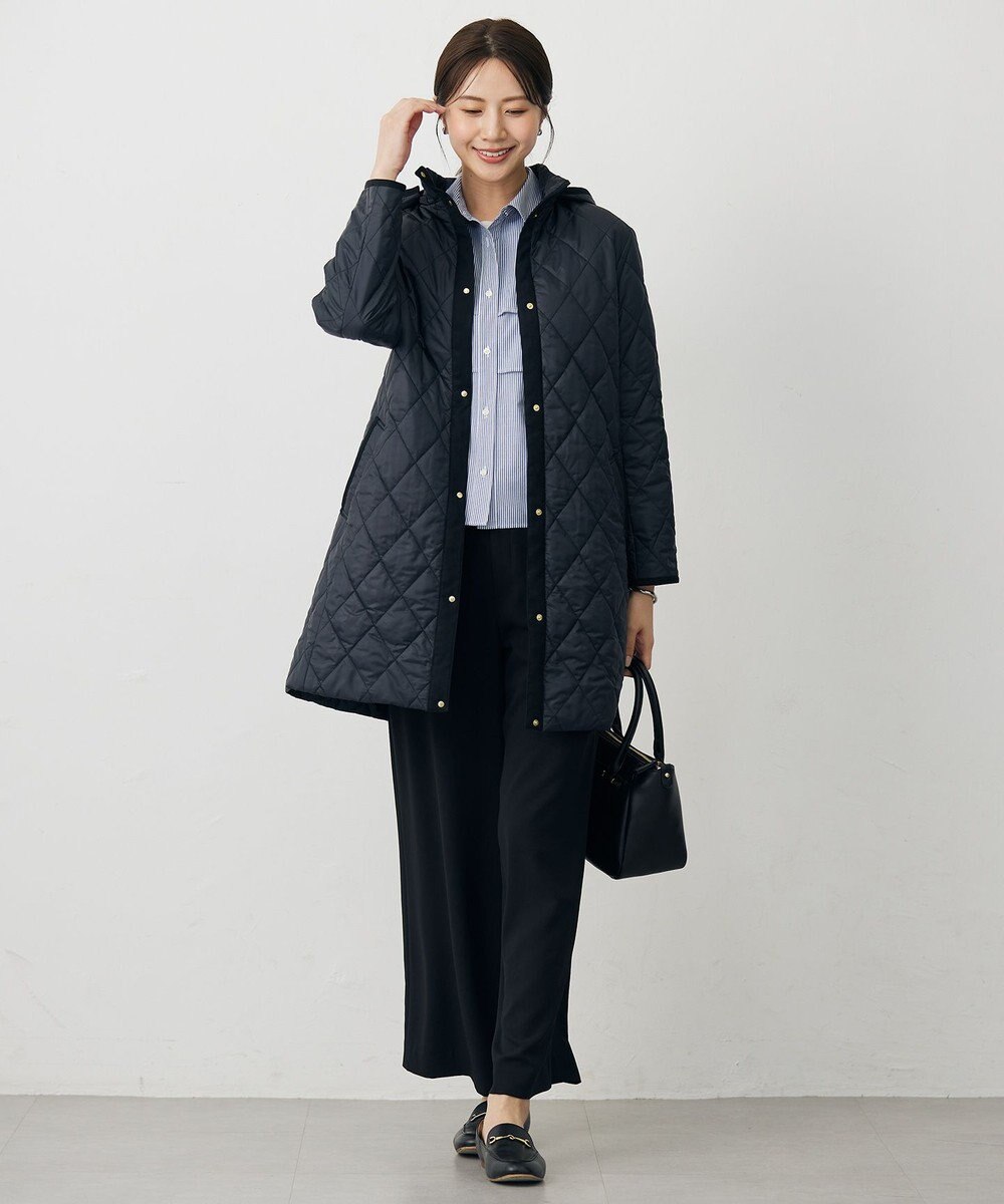 J.PRESS LADIES S 【WEB限定カラーあり・2way】コンパクトタフタキルティング  フーデッド コート 