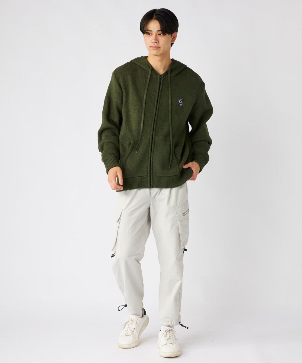 OP／FILA 【ocean pacific】ニットジップパーカー 