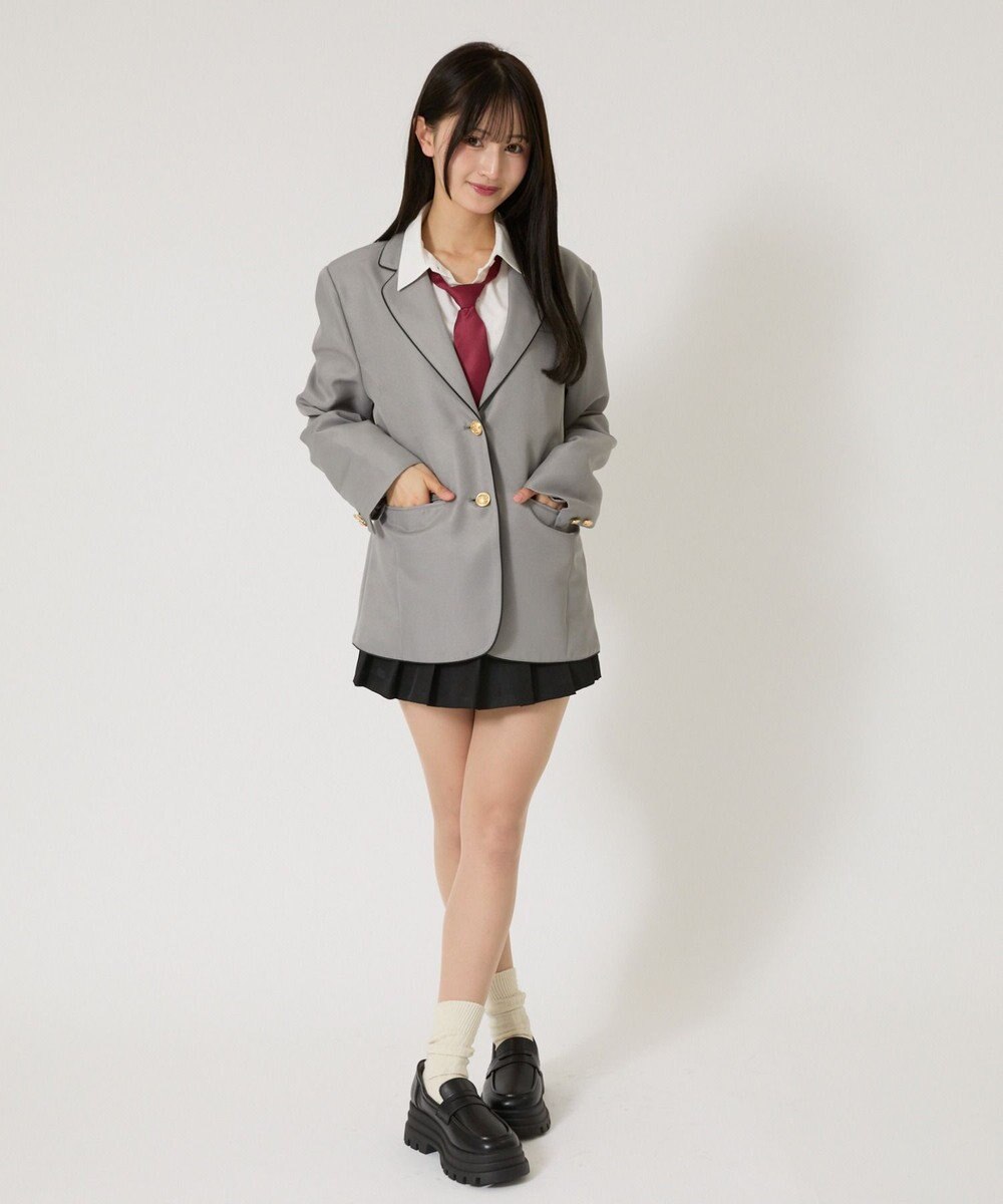WEGO 【SCHOOLITEM】スクールパイピングブレザー 