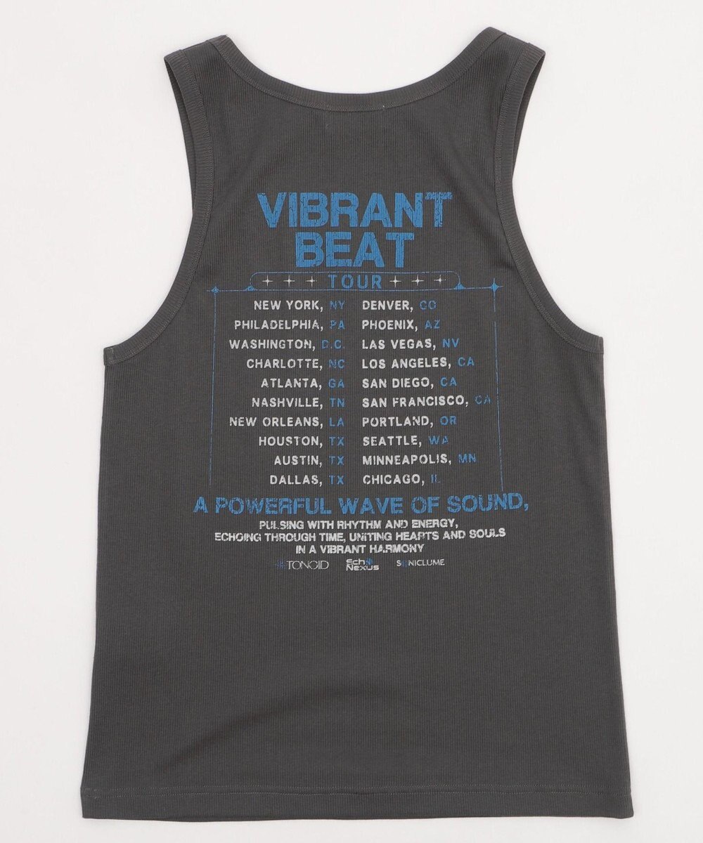 WEGO グラフィックリブタンクトップ 