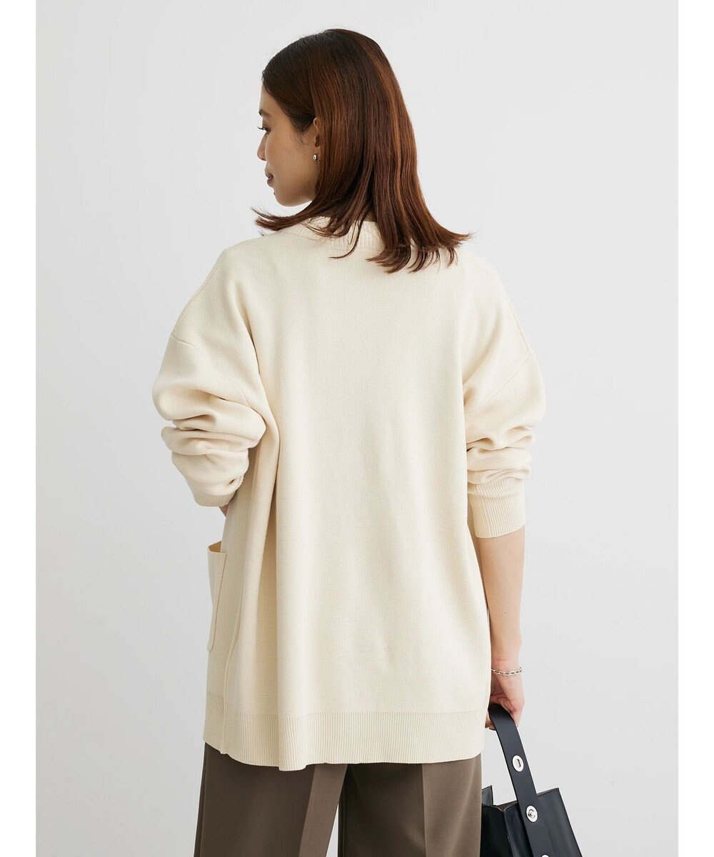 Green Parks ミドル丈モックネックカーディガン 