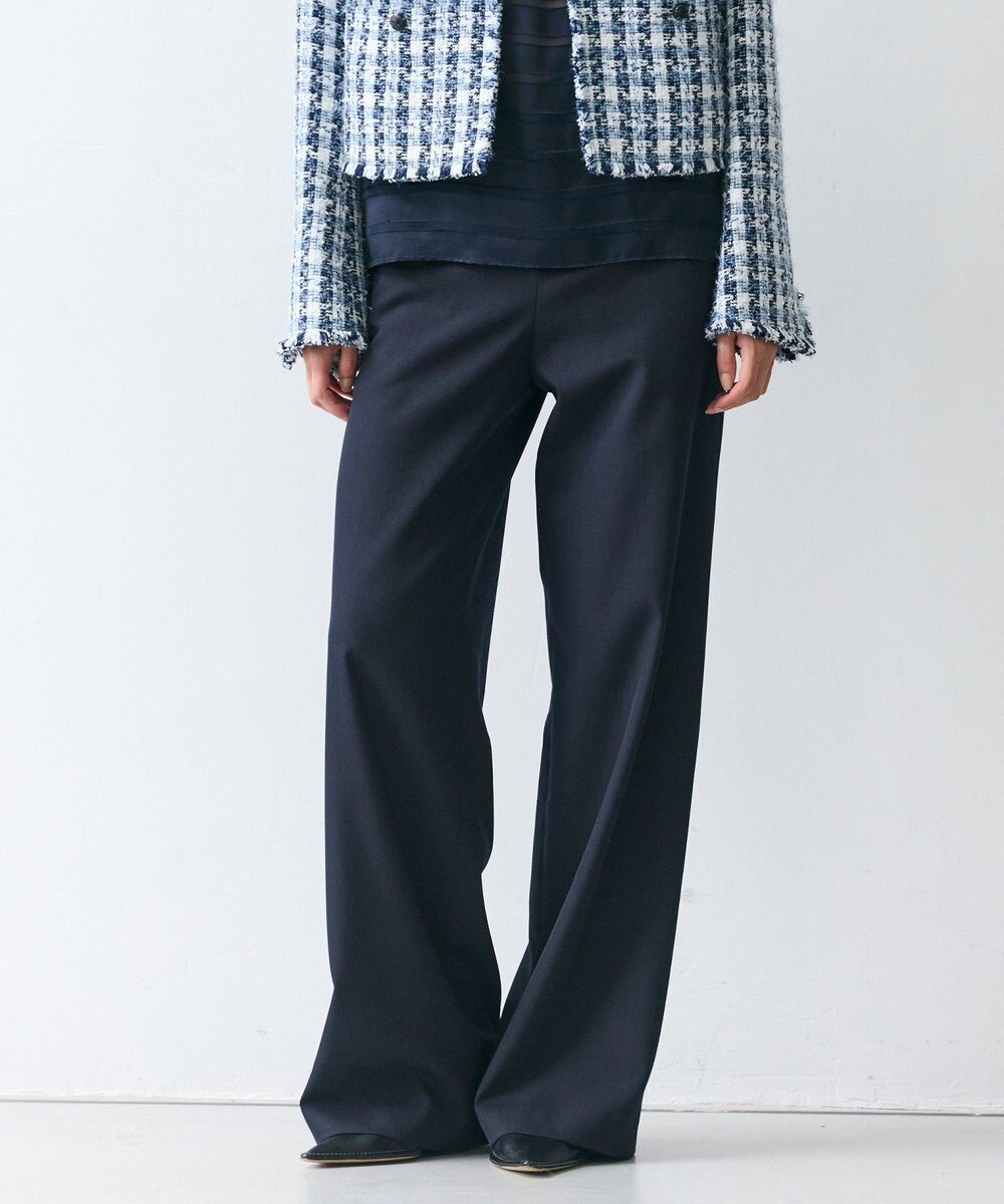 BEIGE， LAZUL / マリンボタンワイドパンツ 