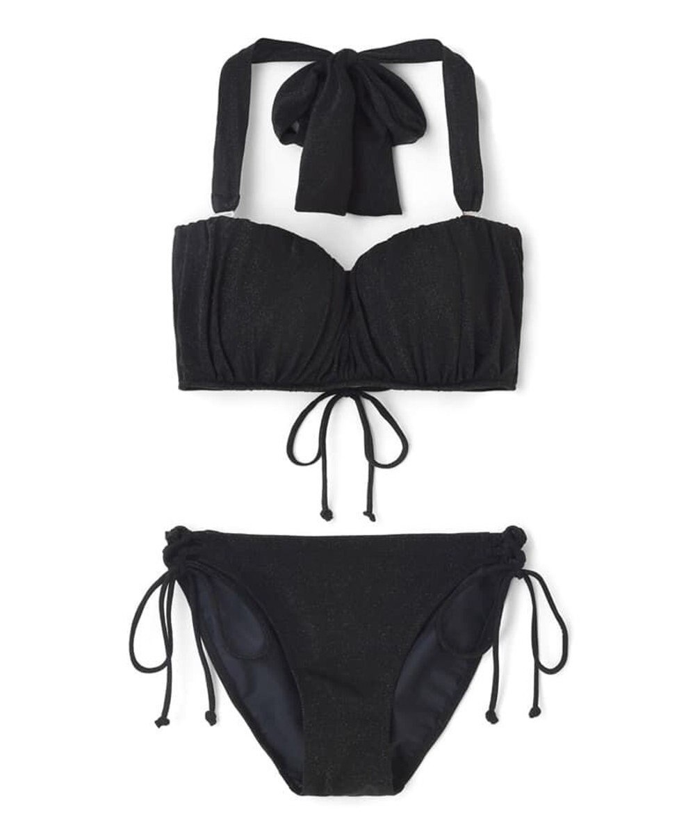 San-ai Resort（三愛水着楽園） 軽い着け心地でしっかり盛れる【楽盛り水着】　ラメギャザーワイヤー水着　9M　【San-ai Resort（サンアイリゾート）】 