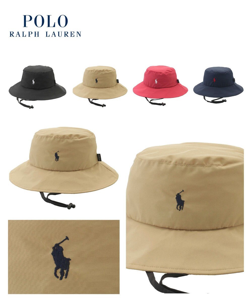 MOONBAT POLO RALPH LAUREN 刺繍 リップパラソルハット 