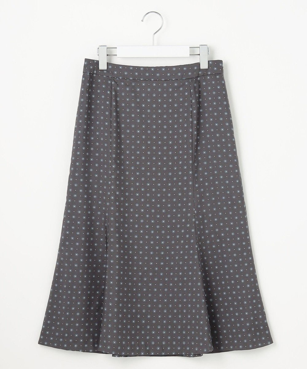 J.PRESS LADIES L 【洗える】ジオメトリックプリント スカート 