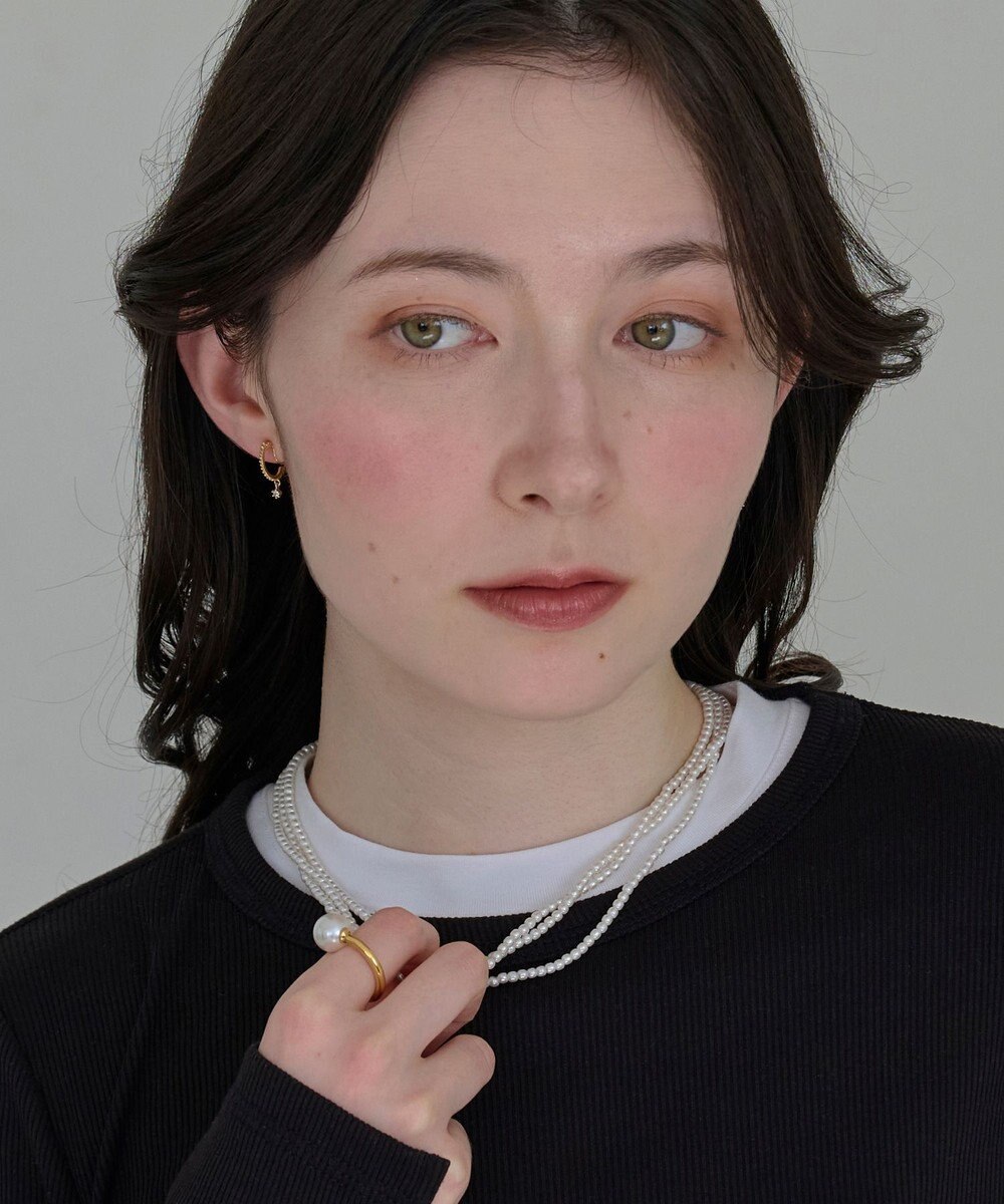 Phoebe 〈痛くないシリーズ/金属アレルギー対応〉ミルキースパークライトフィットイヤリング/ニッケルフリー/星 