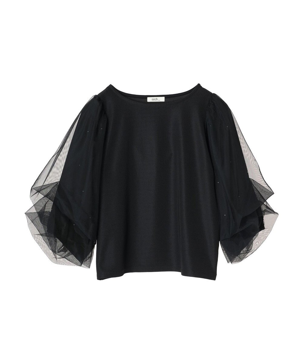 earth music&ecology キラキラストーンプルオーバー 