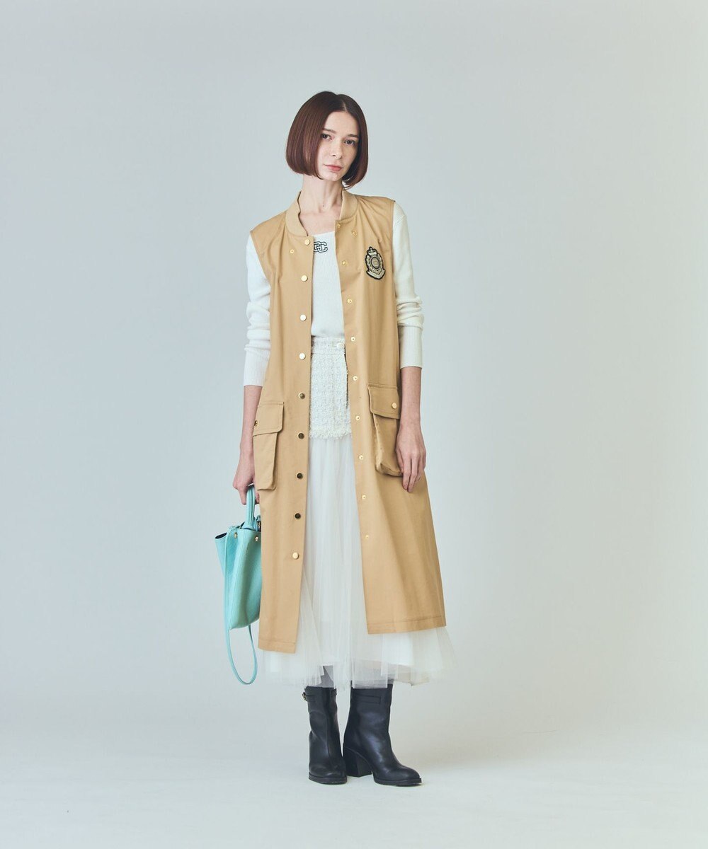 GRACE CONTINENTAL ツイードコンビチュールスカート 