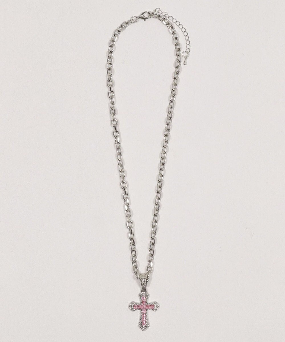 WEGO Lクロスビジューネックレス 