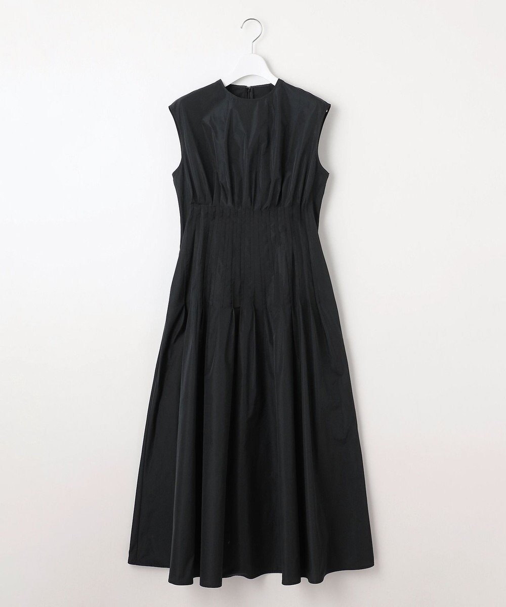 23区 L 【エステータ】シャイニータフタ ピンタック ワンピース 