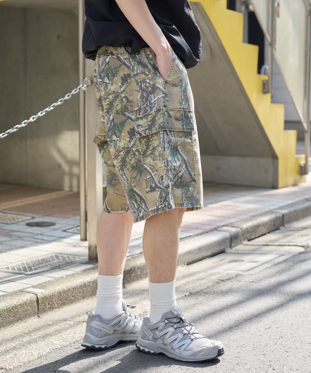 WEGO 【ウエストゴム】イージーバギーカーゴショーツ 