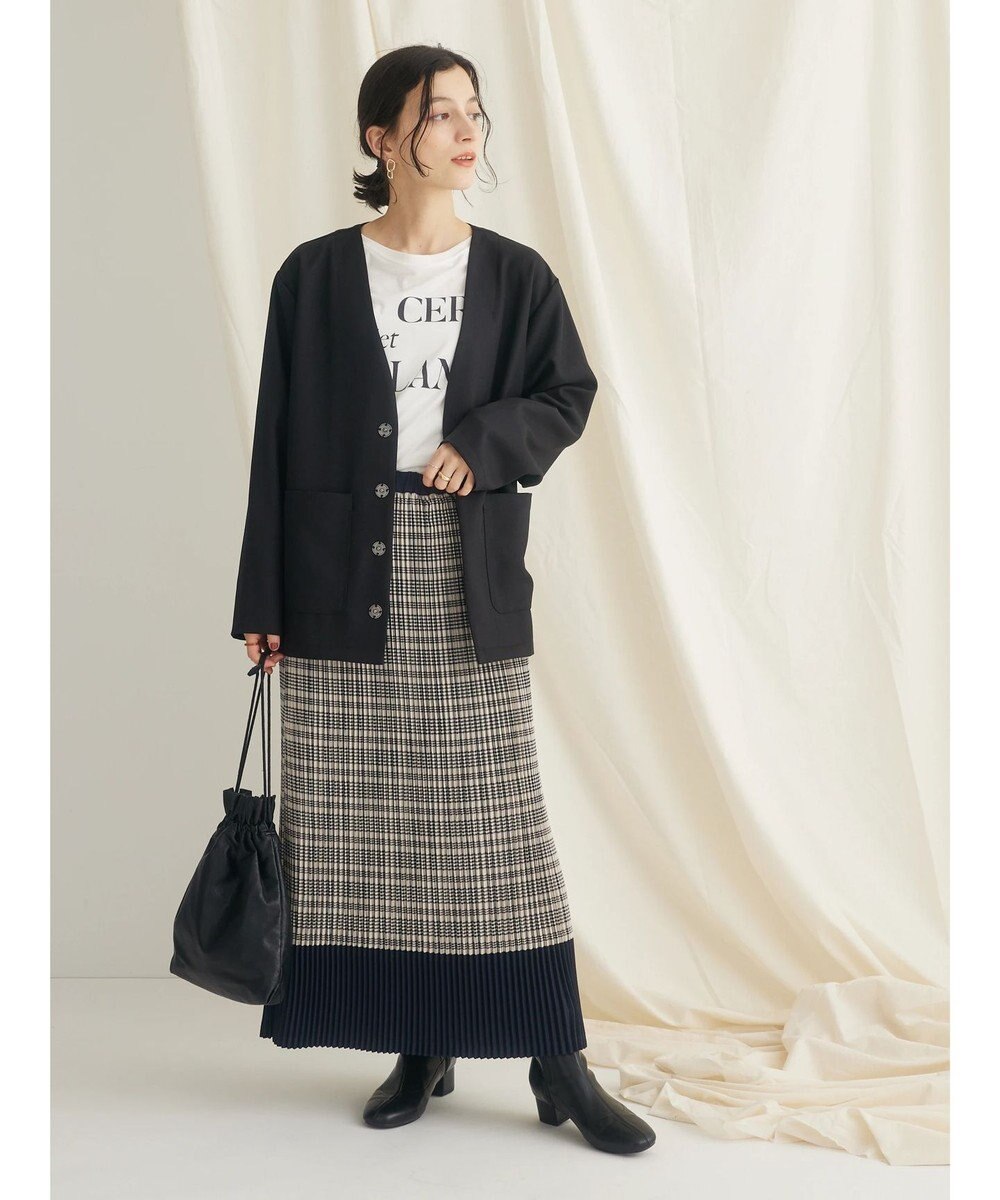 CRAFT STANDARD BOUTIQUE 配色チェックプリーツスカート 