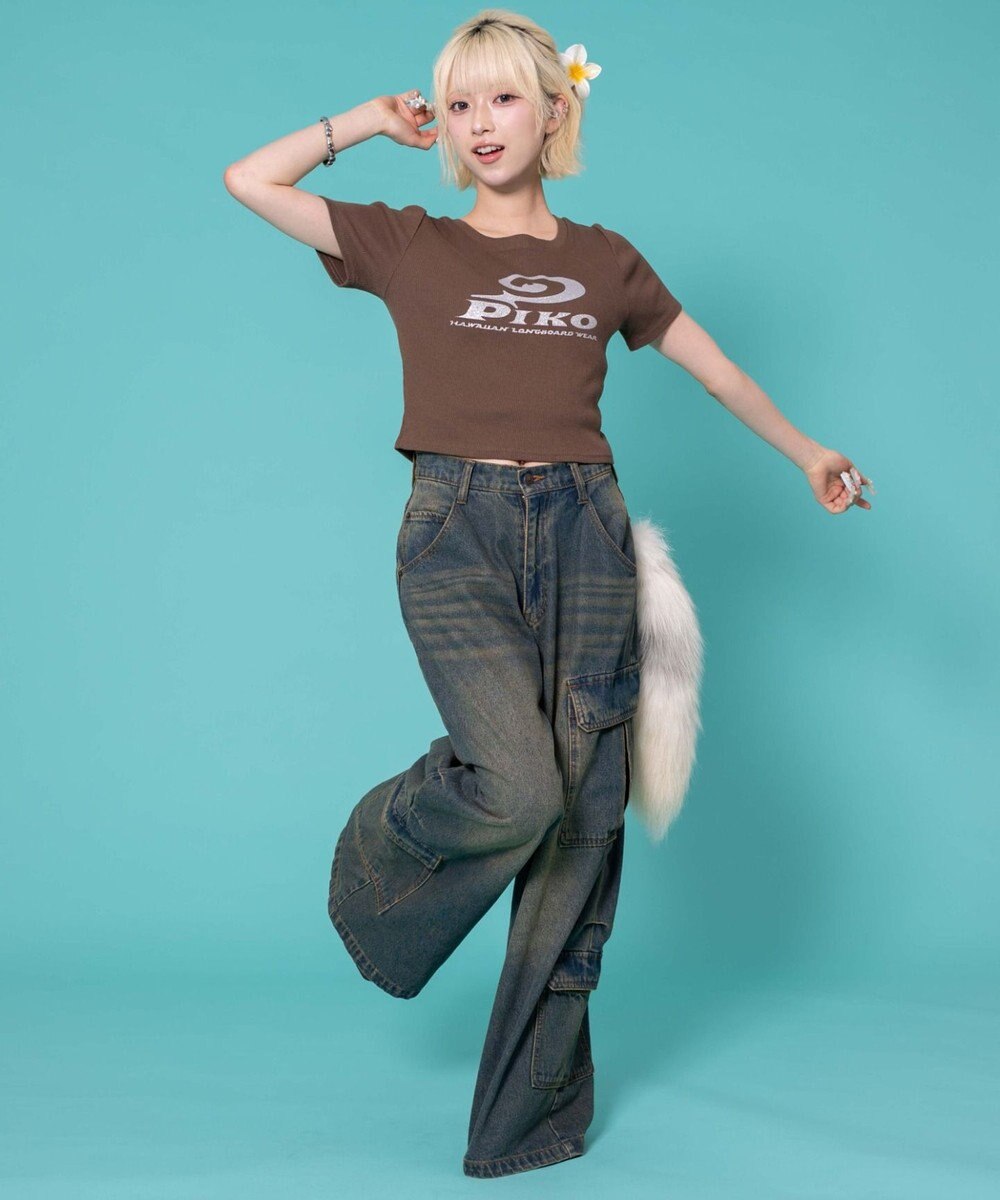 WEGO 別注PIKOラメ　リブT 