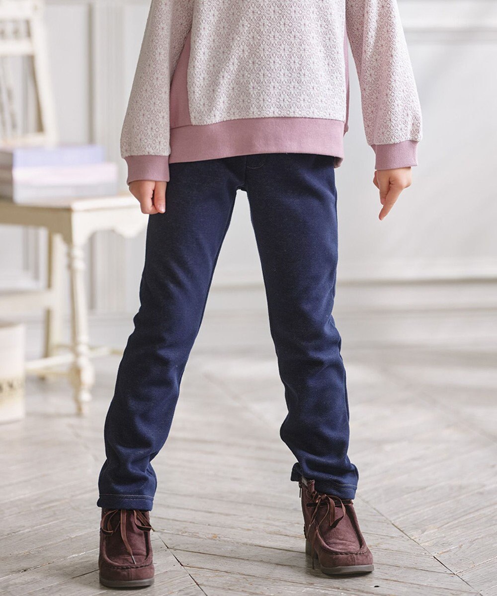 組曲 KIDS 【110-140㎝】 シャギーデニムパンツ 