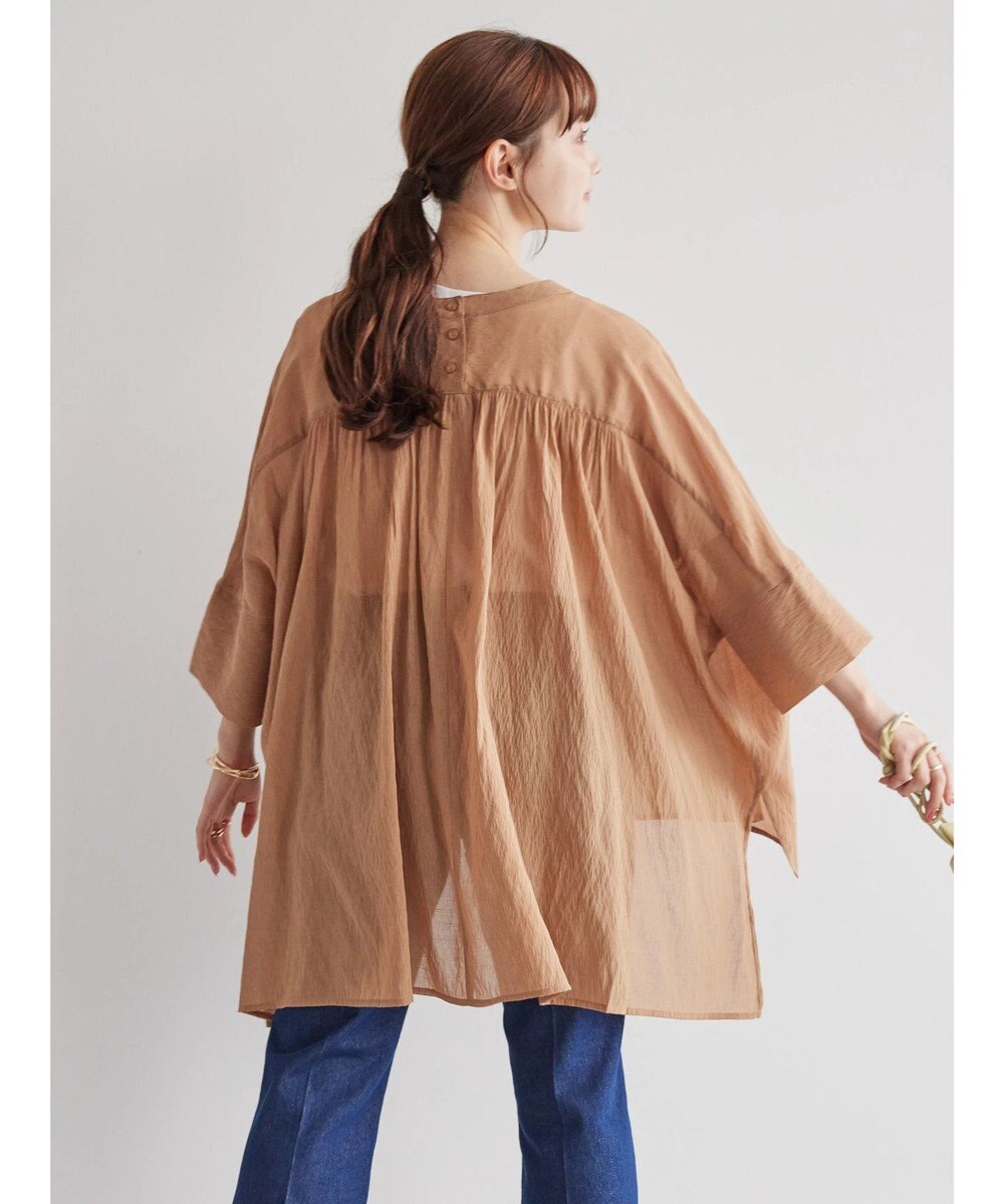 AMERICAN HOLIC バックギャザーＶネックシアーシャツ 