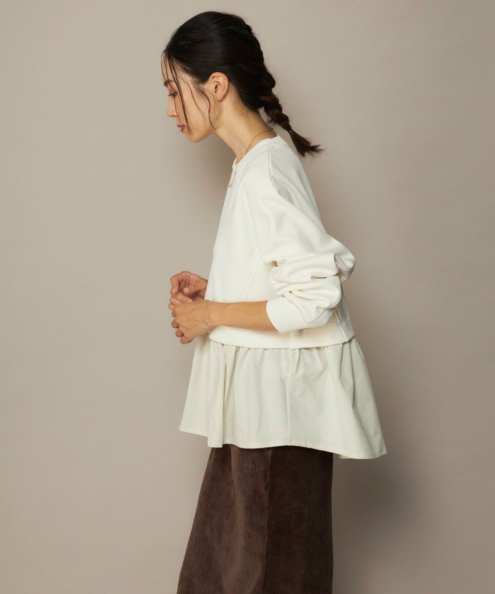 OP／FILA 【ocean pacific】らくティブ/異素材ミックスダンボールプルオーバー 