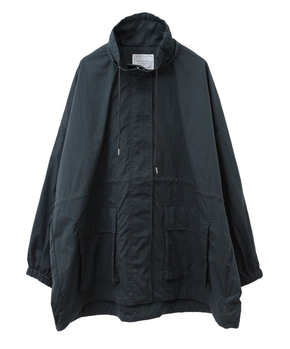 AMERICAN HOLIC 撥水加工フード取り外しマウンテンパーカー 