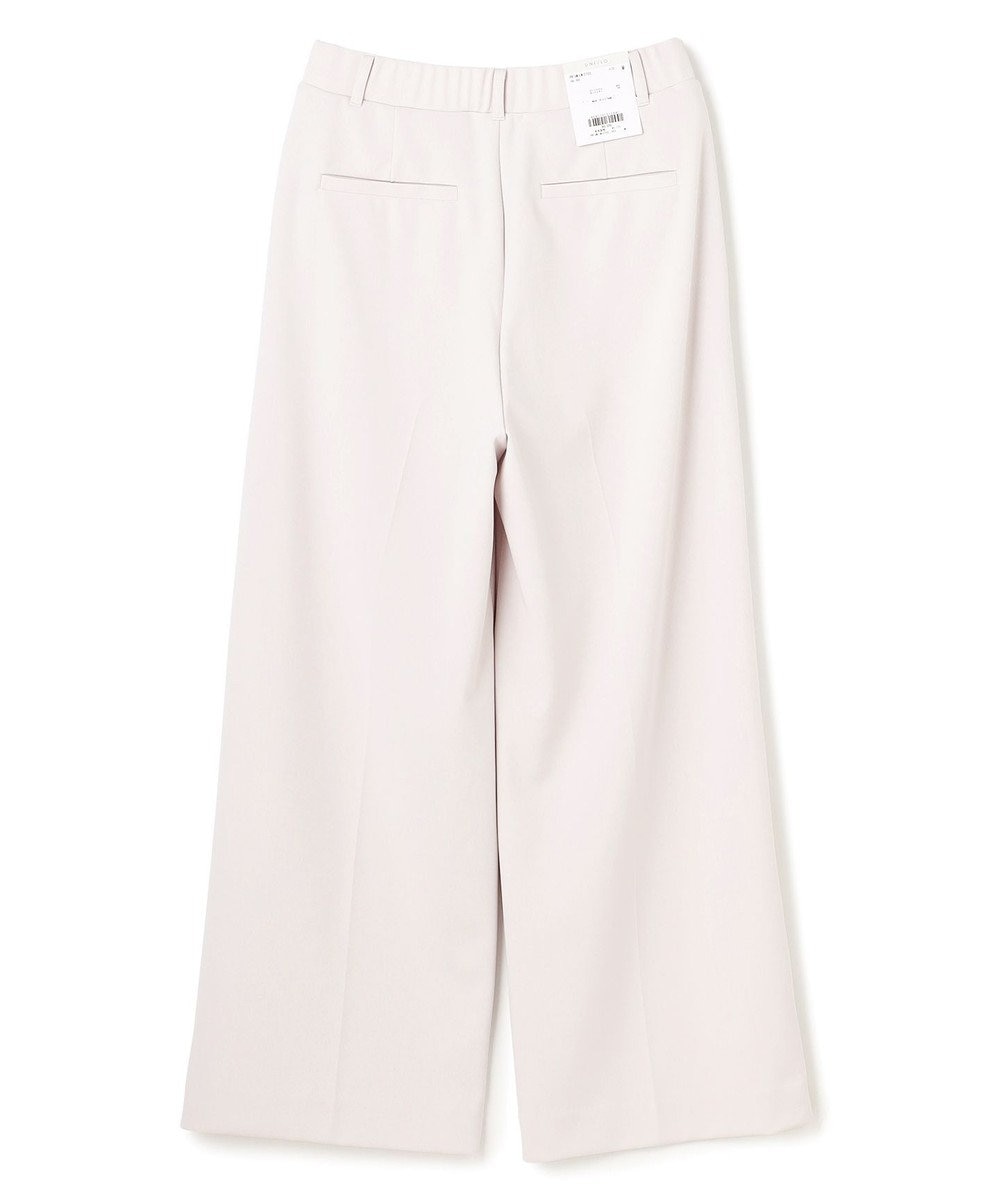 UNFILO L 【ウエストゴム/美シルエット/15サイズ展開】BEAUTY MOVE ワイドストレートパンツ 