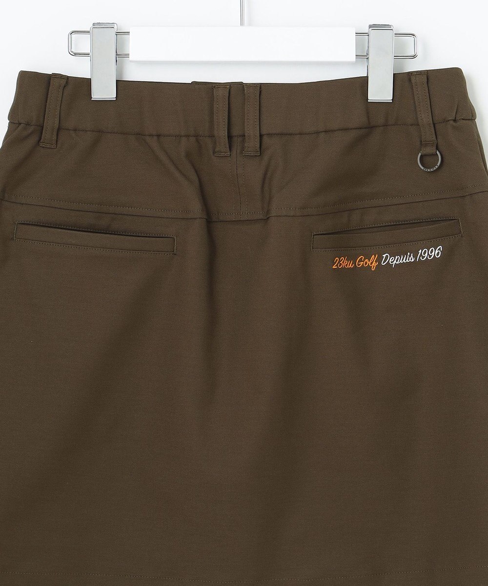 23区GOLF 秋色夏素材【WOMEN】【ストレッチ】シェルタリングオックス 台形スカート 