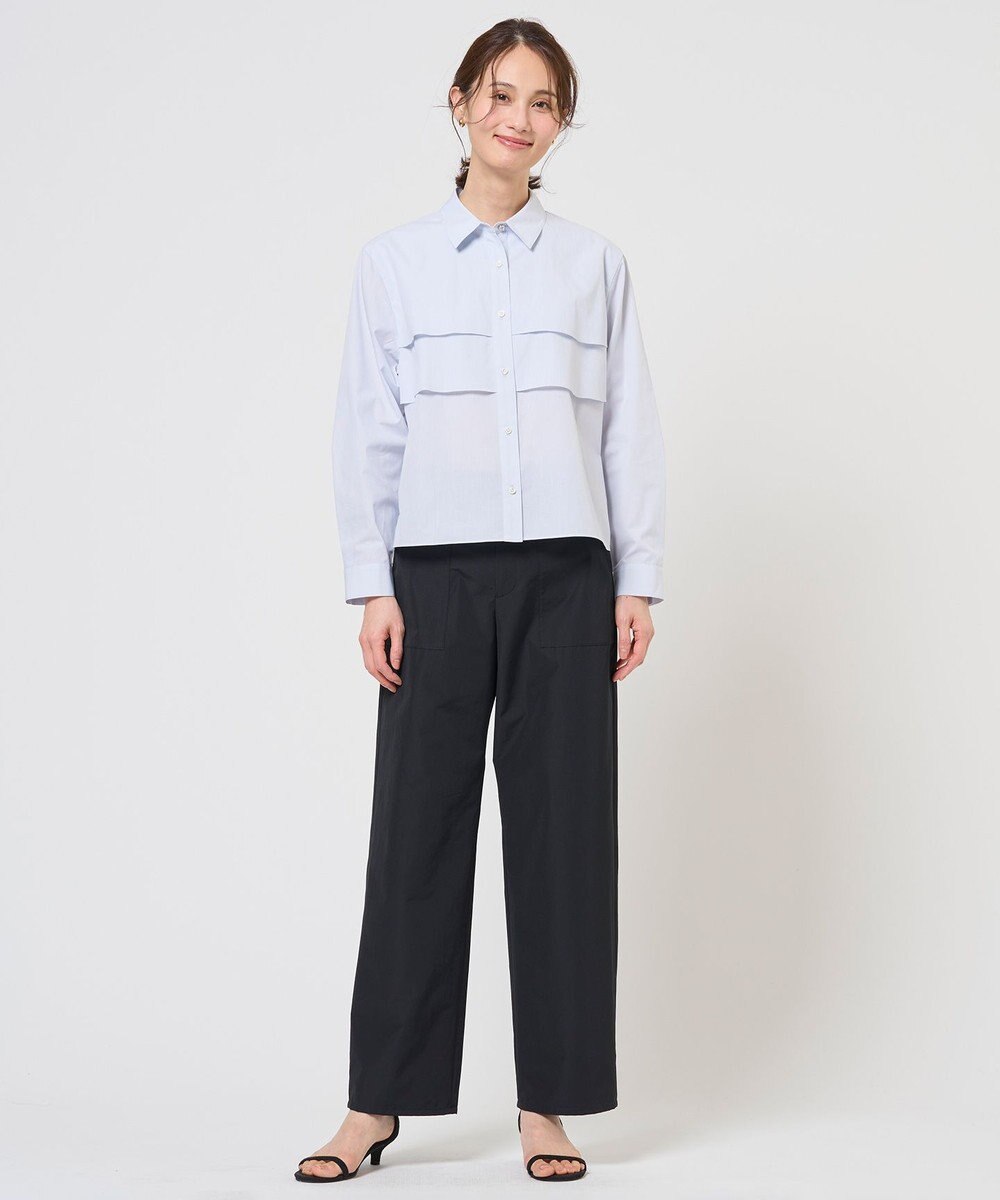 J.PRESS LADIES 【WEB限定カラーあり】COTTON TEX ブラウス 