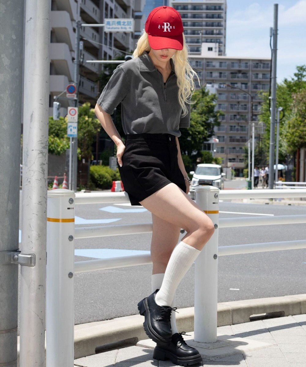 WEGO 【ユニセックス着用ITEM】ブリーチカノコハーフZIPポロ（SS） 