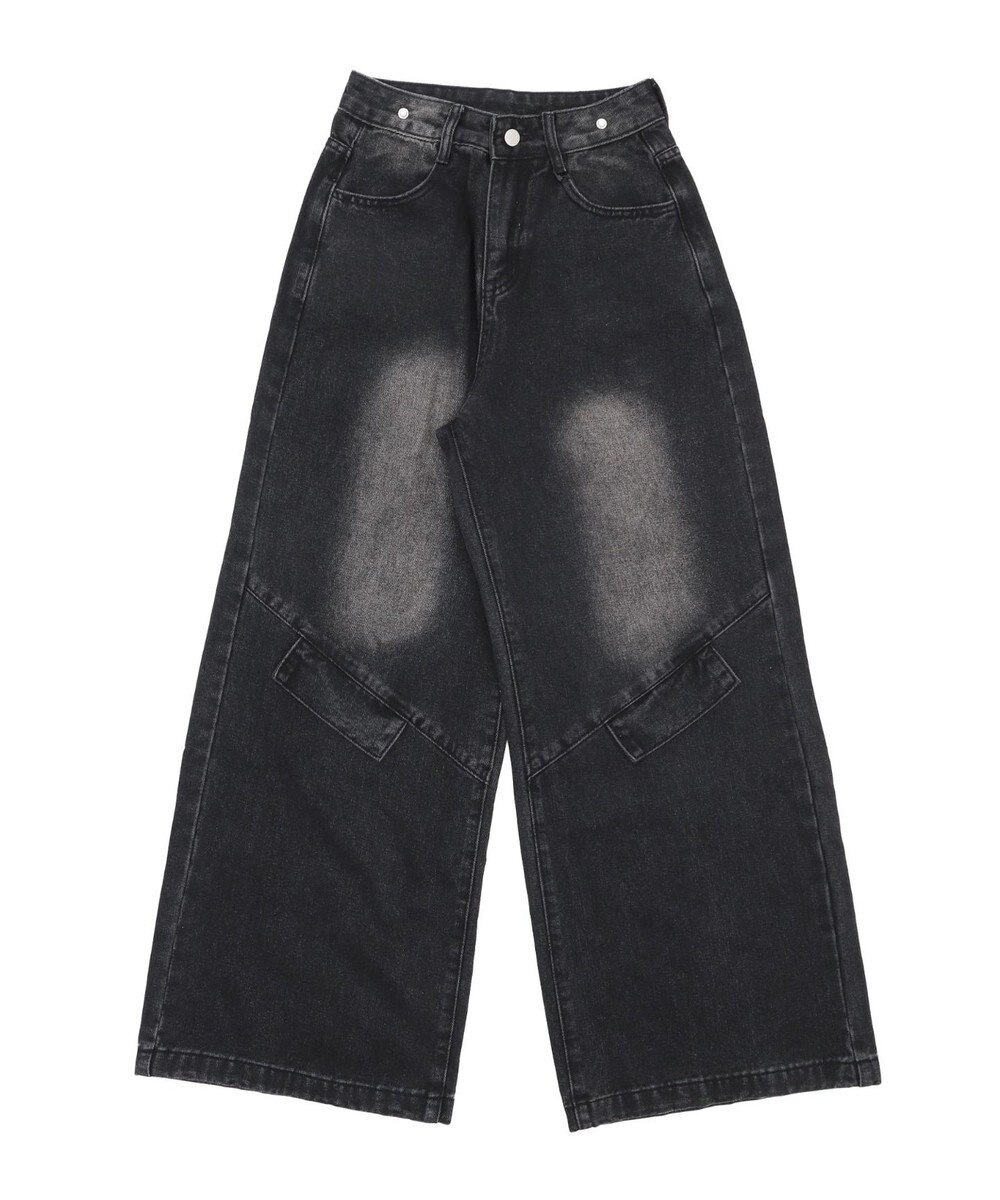 WEGO フェイクシャツスリーブデニム 