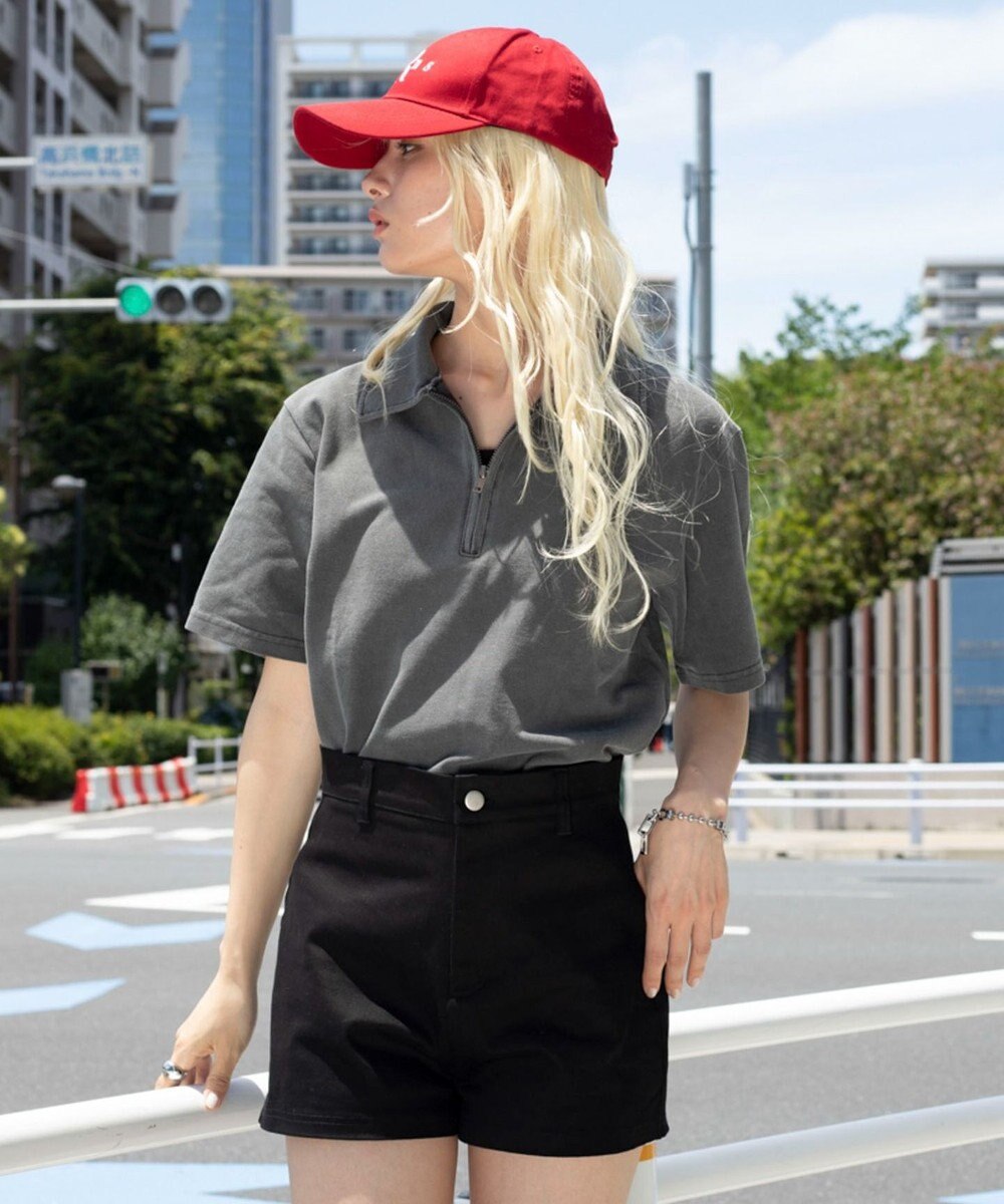 WEGO 【ユニセックス着用ITEM】ブリーチカノコハーフZIPポロ（SS） 