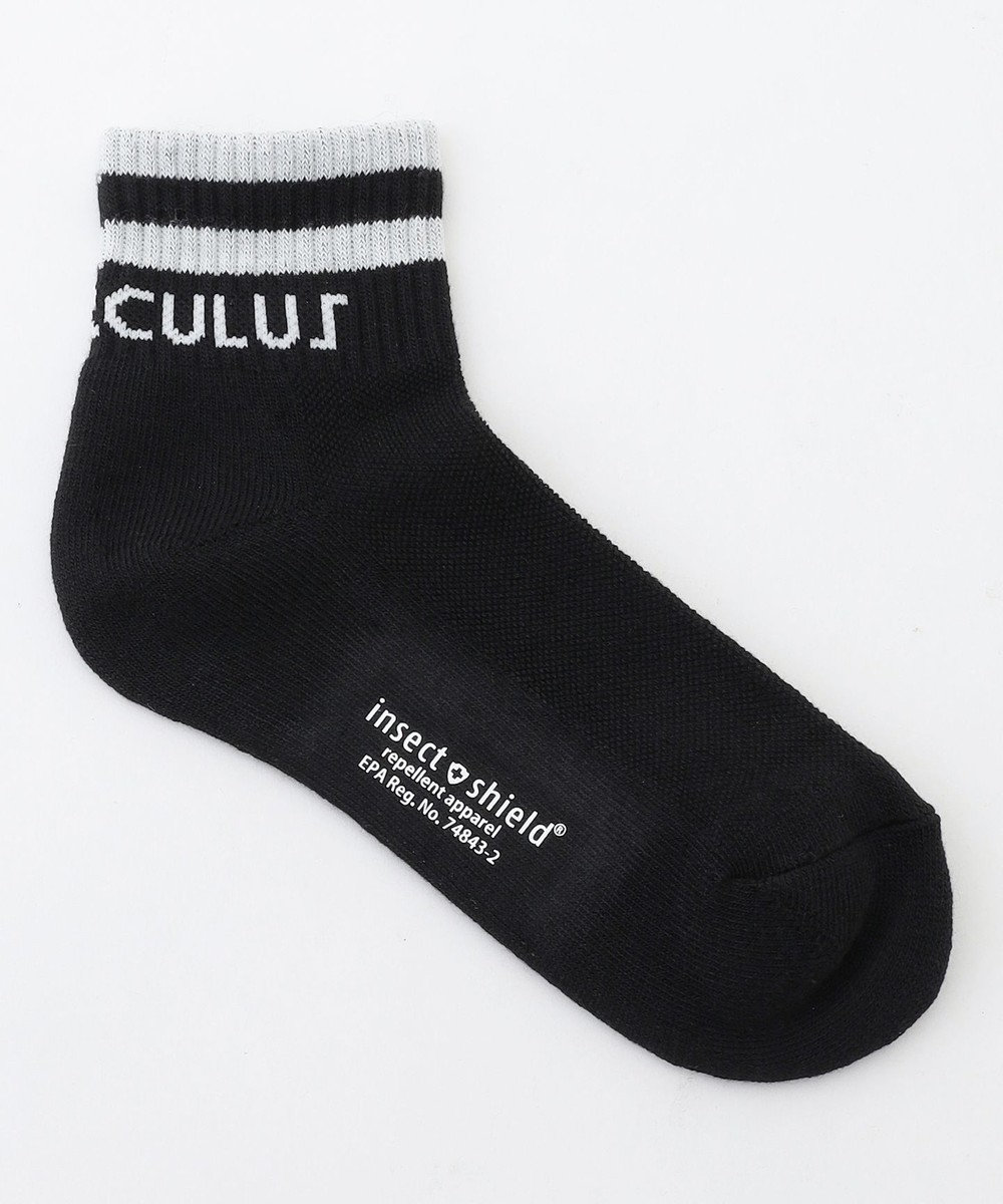 PW CIRCULUS 【虫よけ加工】【WOMEN】ラインソックス ショート丈  ゴルフウェア レディース 